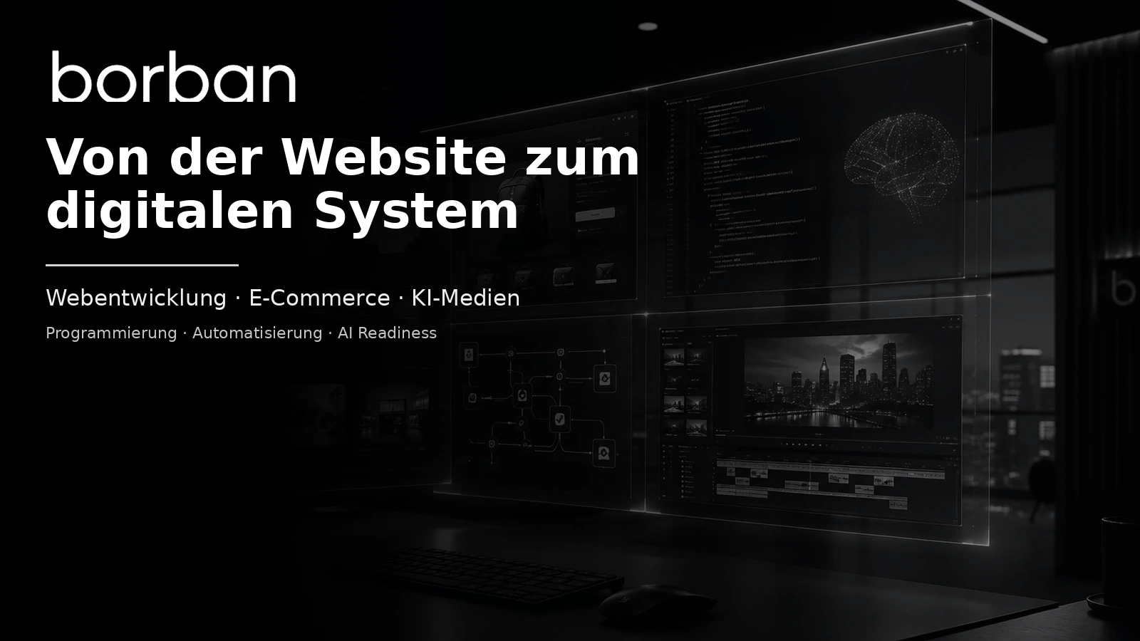 Digitale Systeme für Webentwicklung, E-Commerce und KI-Medien